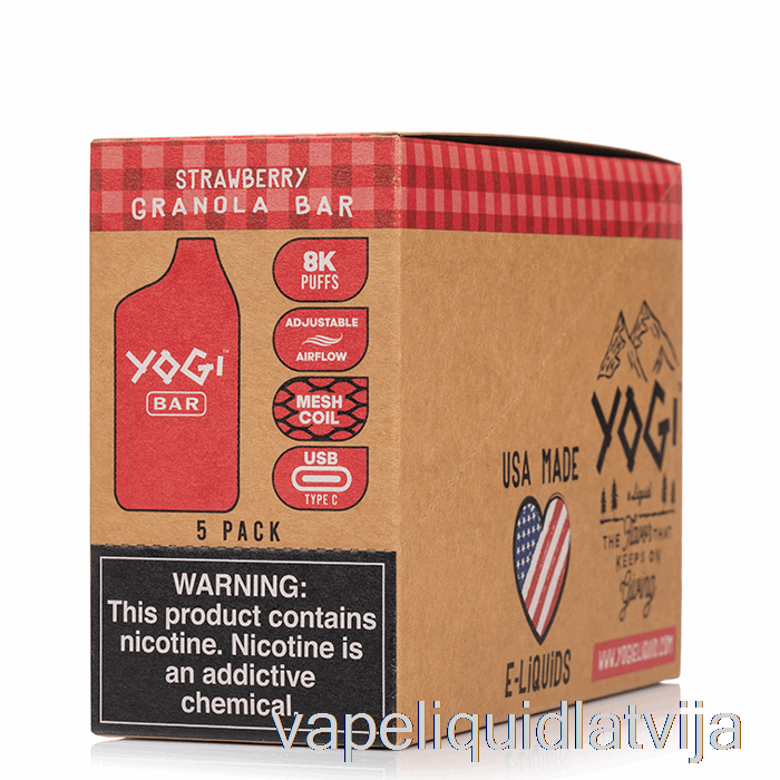 [5-pack] Yogi Bar 8000 Vienreizējās Lietošanas Vape šķidrums